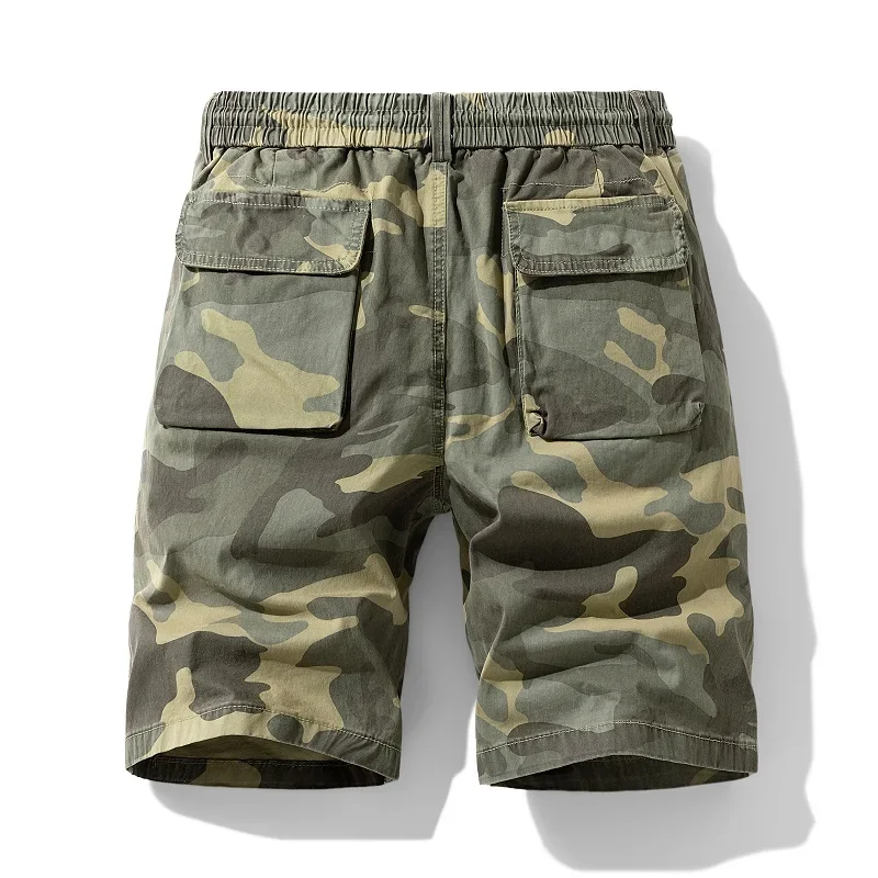 ฤดูร้อนผู้ชาย Cotton Cargo Camouflage กางเกงขาสั้นผู้ชายเสื้อผ้าสบายๆ Breeche เบอร์มิวดา Beach Jogger กางเกงขาสั้นชายร้อน Dropshipping LZLLTT