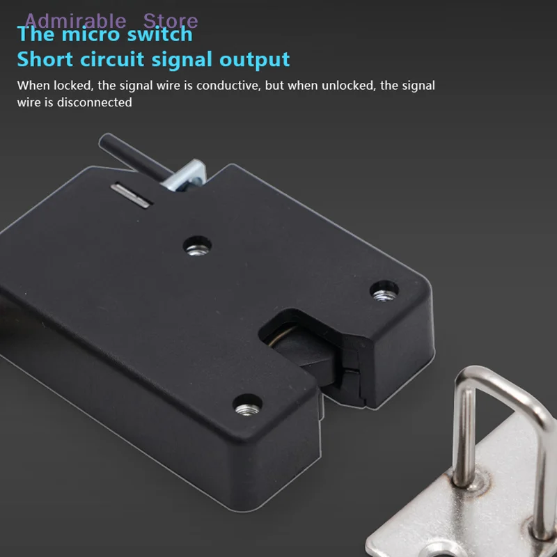 wDC 5V 12V 24V Mini Small Electric Control Cabinet Door Lock Cabinet Lock Locker Drawer Lock Electronic Lock Access Control