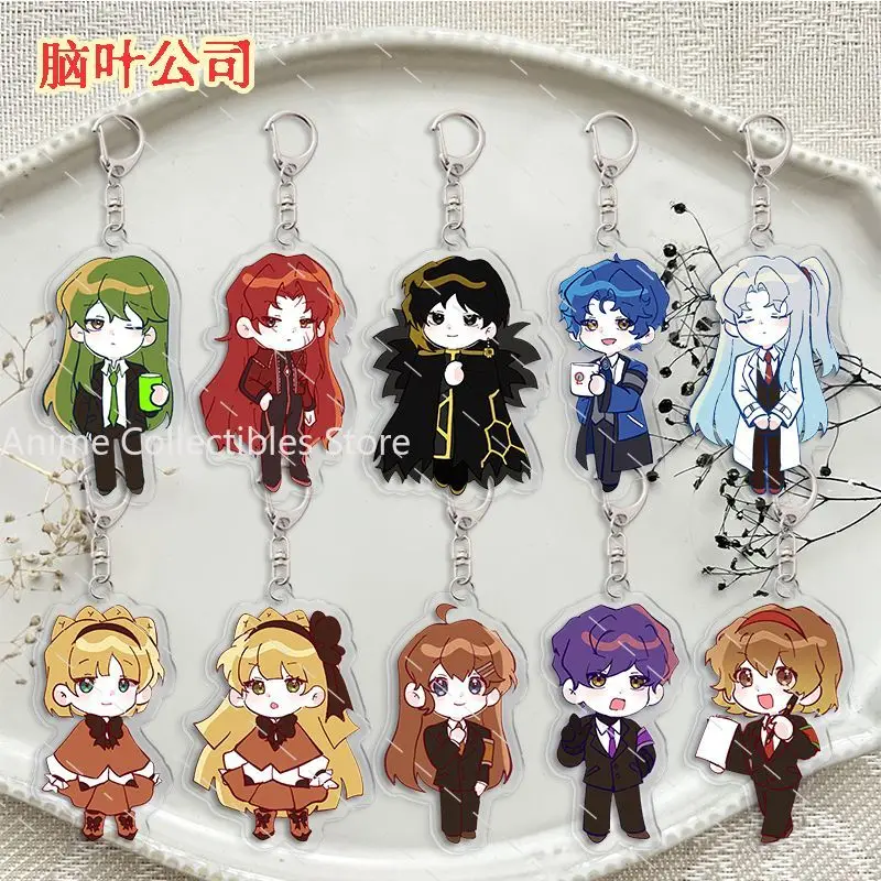 Lobotomy Corporation تأثيري الاكريليك قلادة أنيمي مفتاح سلسلة الاكريليك سلاسل المفاتيح حامل معدني خاتم مفتاح هدايا