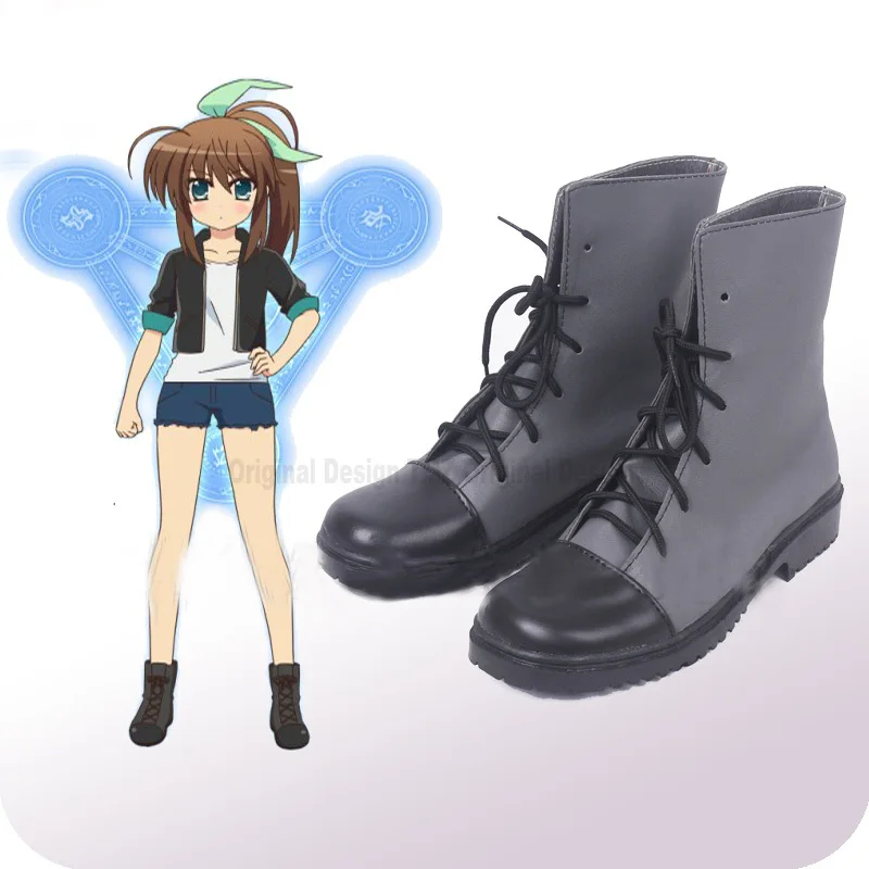 Magical Girl Lyrical Nanoha ViVid Fuuka Reventon Cosplay Shoes Boots Women's Halloween Carnival Party Costume Accessory