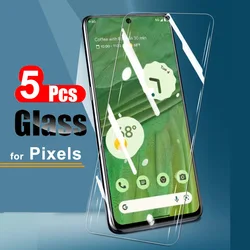 5Pcs Tempered Glass for Google Pixel 10 10A 9A 9 8 Pro 7 6 5 4 3 3A XL 8A 7A 6A 5A 4A Fold 5G Screen Protector Film Guard 9H