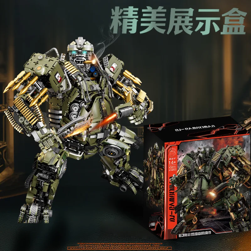 Creative static model of giant detective mech, high-difficulty assembly model, educational toy figurine, birthday gift