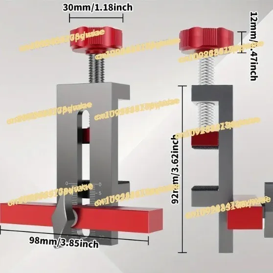 Cabinet door installation aid Aluminum alloy widening and thickening Multifunctional installation fixture Hanging