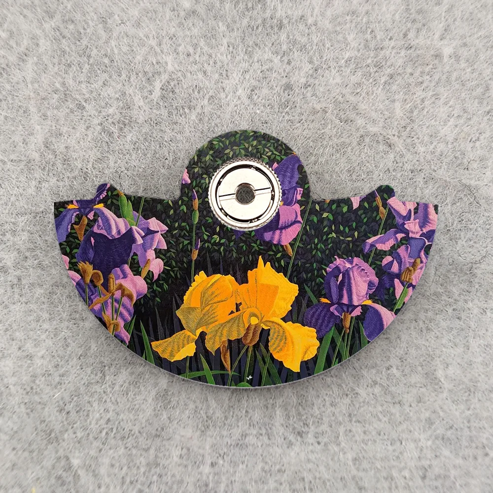 NH35 Oscillating Weight Rotors Colorful Botanical Flower Art Watch Rotors Fits NH35 36 38 70 4R Movement Replacement Mod Parts
