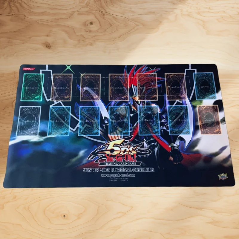 Yu-Gi-Oh! 600x350mm 5DS Gorz The Emissary of Darkness Trading Card Playmat 1.5mmNoSeamEdge Single Rubber Board Game Card Mat Toy