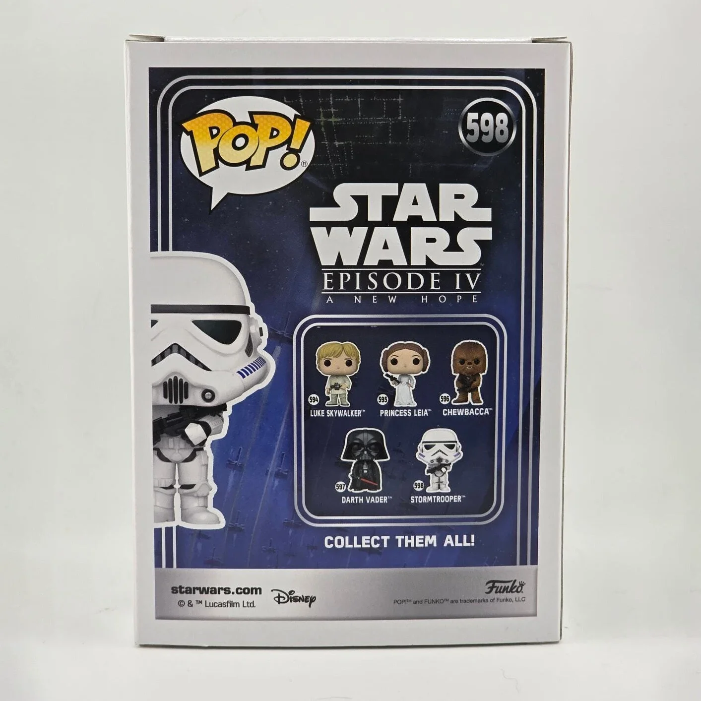 حرب النجوم فانكو بوب! شخصيات Stormtrooper 598 حرب النجوم: الحلقة الرابع أمل جديد إصدار محدود جمع الديكور لعبة مجسمة هدية