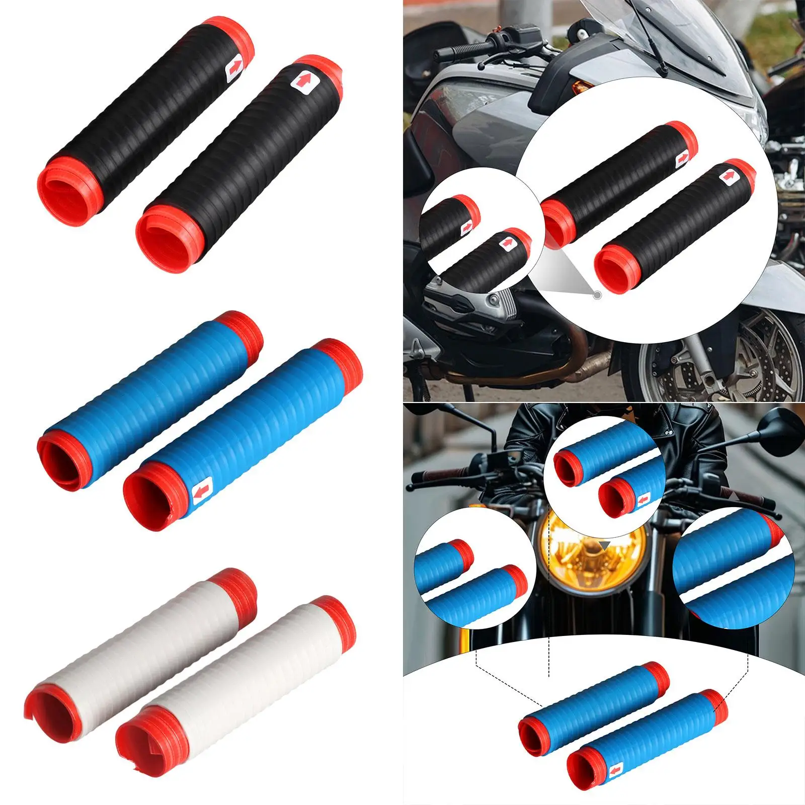 

Soft Silicone Motorcycle Brake Handle Cover Universal Shock Absorption Lever Sleeve Protector for
