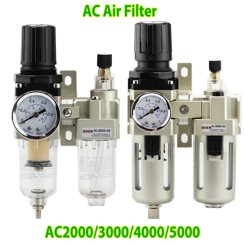 

AC Air Filter Pressure Regulator F.R.L unit AC2000-02 AC2010-02 AC3000-02 AC3010-02 AC3000-03 AC4000-04 AC5000-06 AC5000-10