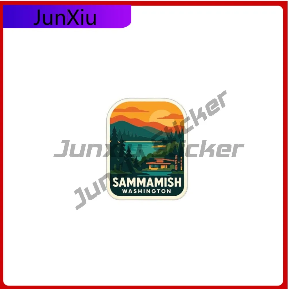 

Sammamish Washington City Vacation Waterproof Sticker Vinyl Decal Car Bumper Truck Electric Cover Waterproof Outdoor For Suv Pvc