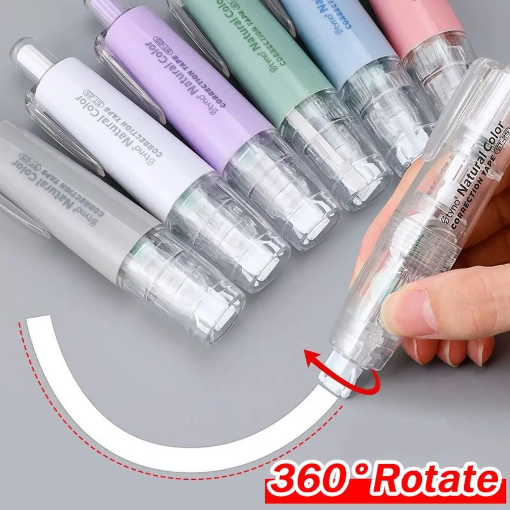 Replaceable Core Correction Tape Durable Press Type Pen Shape Corrector Colorful Altered Tools School Office