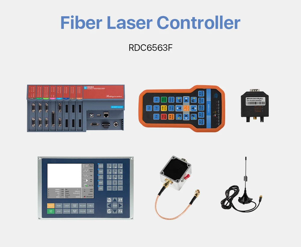 Fiber Laser Cutting Machine Control System Control Panel Board Original Ruida RDC6563F BM138