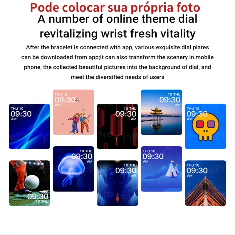 Relógio digital inteligente para crianças, relógio conectado, contagem de passos, monitoramento da freqüência cardíaca, Bluetooth, relógio para