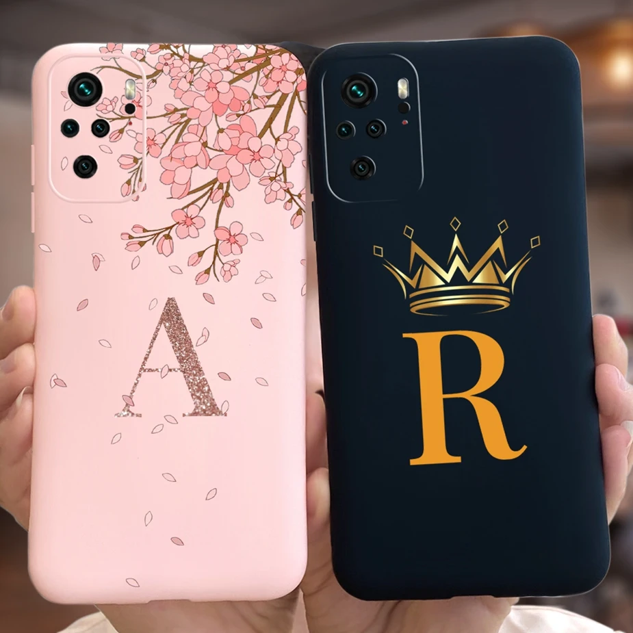 Para Xiaomi Redmi Note 10 funda con letras bonitas carcasa trasera de TPU suave para Xiaomi Redmi Note 10 Pro Max Note10 S funda de teléfono parachoques