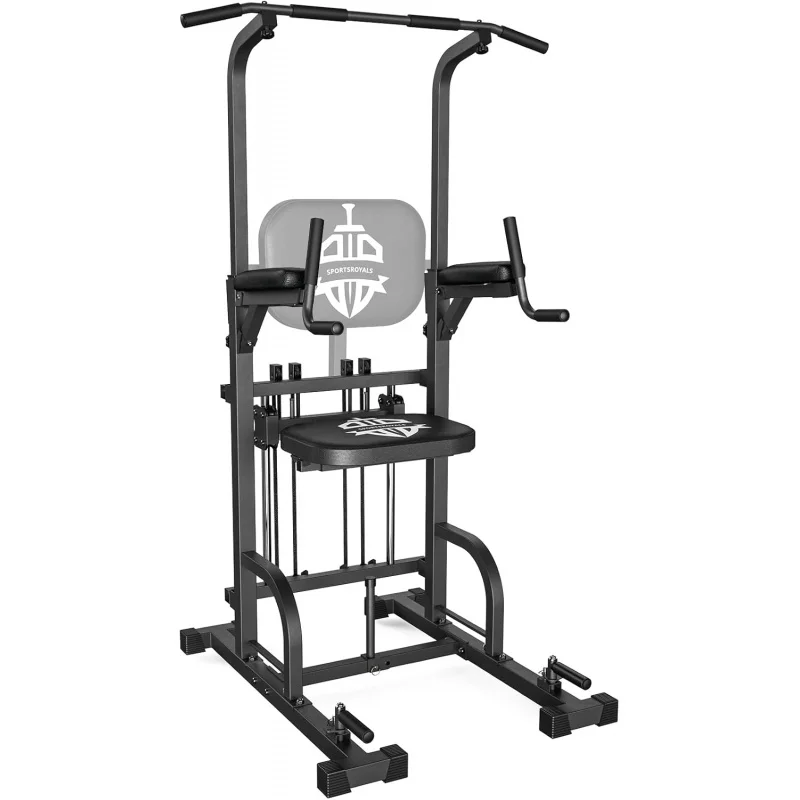 CSportsroyals Power Tower Pull Up Dip Station Assistive Trainer Multi-Function Home Gym Strength Training Fitness Equipment 440L