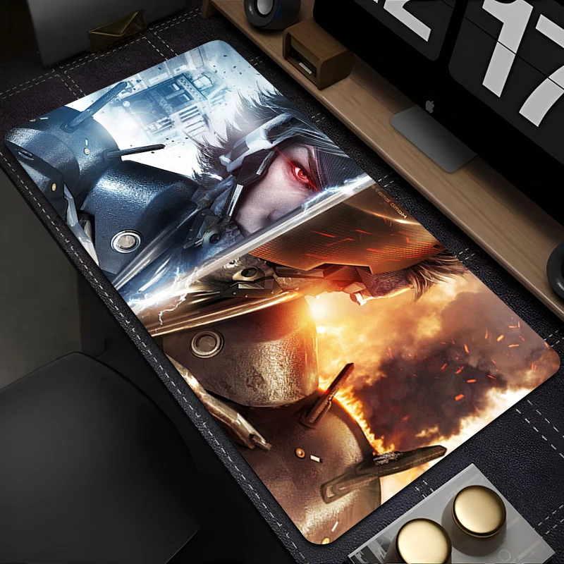 Metal gear subindo raiden grande gamer mouse pad portátil acessórios de jogos teclado mousepad anime jogo gabinete tapete de mesa