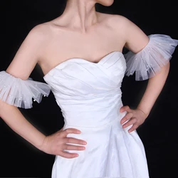 Bridal Gloves and Removable Sleeves for Wedding Boleros - Perfectly Accessorize for Summer Wedding Events vm33