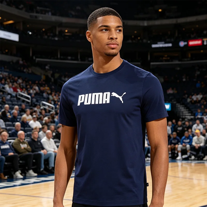 

Puma 2026 New Men's Running Cycling Basketball Short Sleeve Casual Sportswear Tops 691338-06