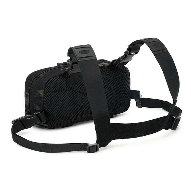 

RTSHE-Rig Backpack Camping Recon Kit Bag Vest Front Pouch Multi-Purpose Daypack For Hiking Fishing Lure Pack