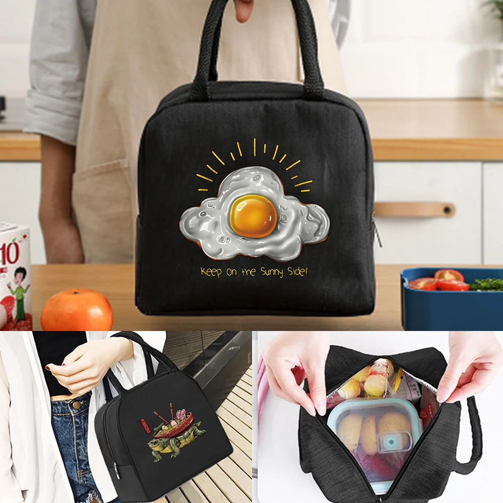 

Portable Lunch Box for Women Thermal Insulated Kids Lunch Box Men Handbag Food Picnic for Work Cooler Storage Bags Japan Series