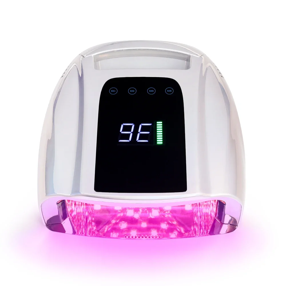 Cordless Nail Dryer Lamp Rechargeable 96w Red Light UV LED Lamp for Professional Nail Salon