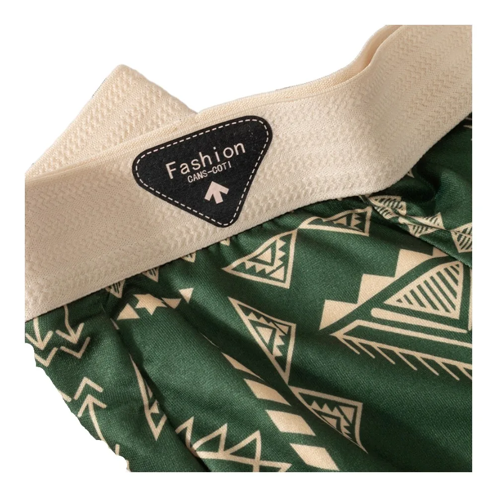 Vintage Ethnic Printed Underwear Men Breathable Boxers Shorts Middle Waist Boxer Briefs Trunk U Pouch Panties