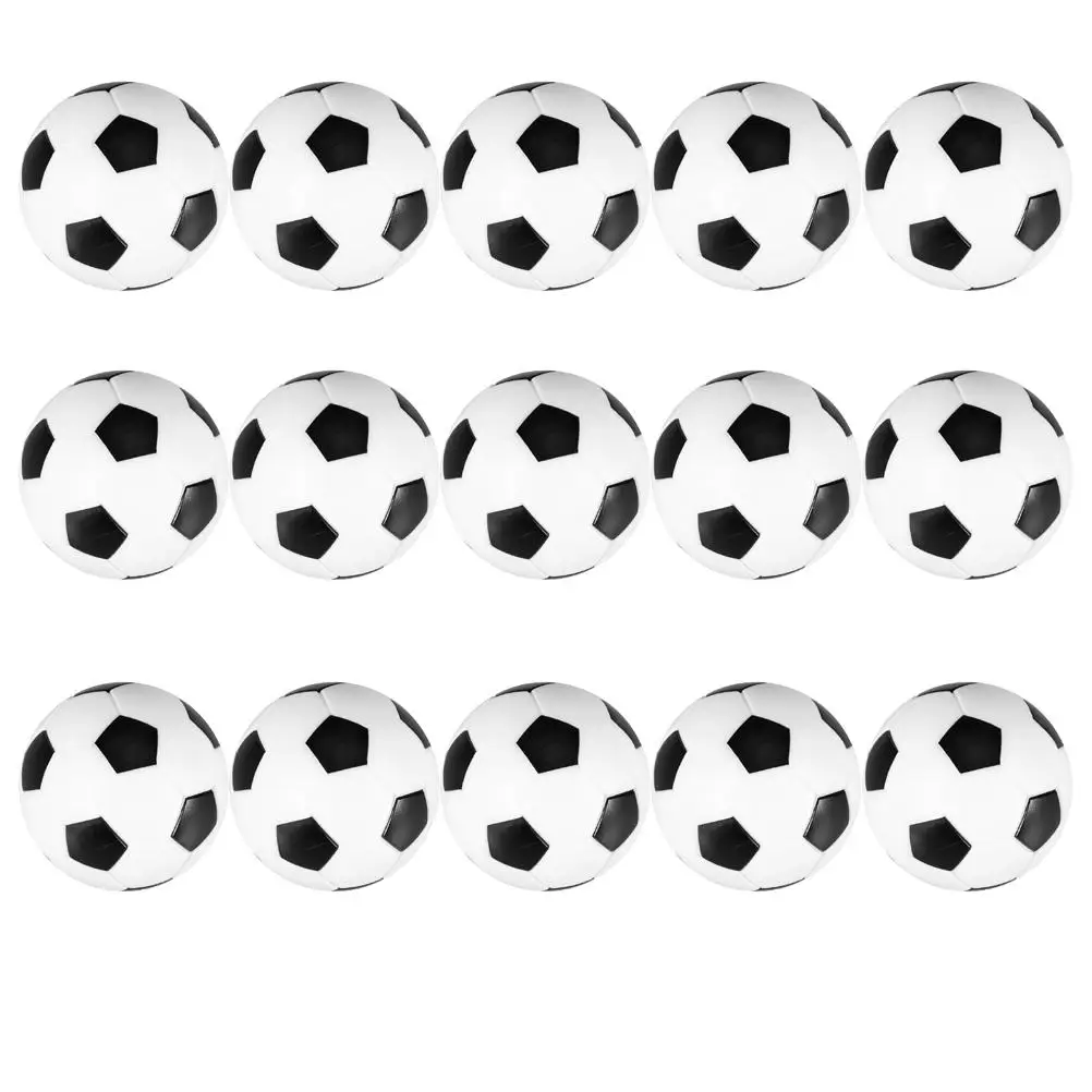 15 Pcs Foosballs 36mm Diameter Multicolor Plastic Balls Tabletop Soccer Ball for Table School Play Accessories