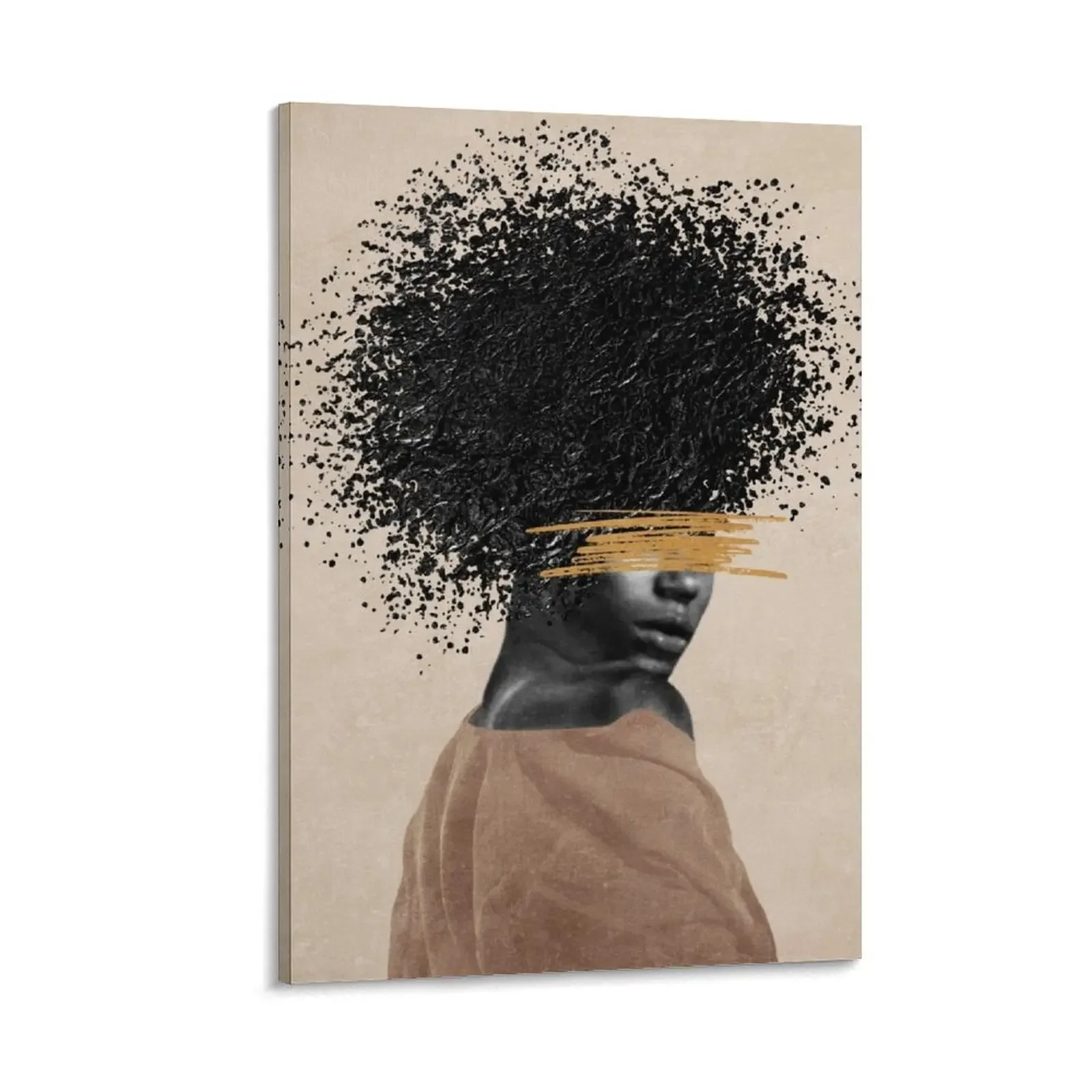 

Afro Beauty Canvas Painting Decorative picture large paintings modern living room decoration wall decoration room decoration