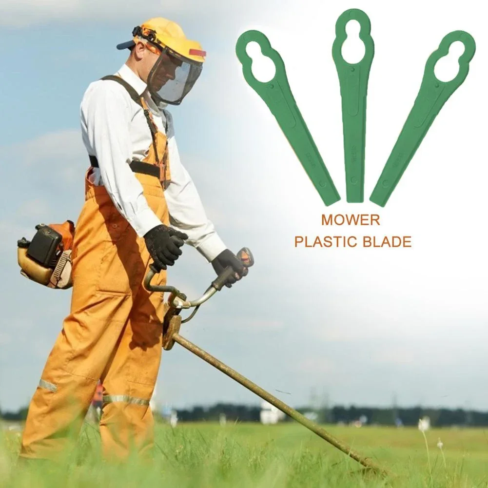 100pcs Lawn Mower Plastic Blade For Garden Power Tools For Florabest LIDL FRTA 20 A1 Lidl IAN 282232 Brushcutter Spare Parts