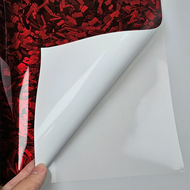 152cmx2m/5m/18m High Glossy Forged Carbon Red Sticker for Car Film Cover Stickers on Car Wrap Vinyl Wrapping Foil Adhesive Auto