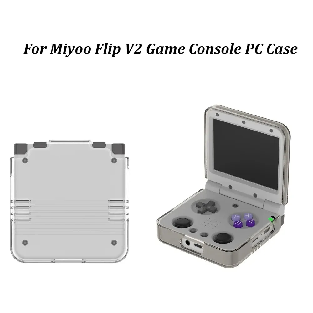 

New PC Protective Case Full Protection Anti-Scratch Game Console Protector Shockproof Clear Hard Shell for Miyoo Flip V2