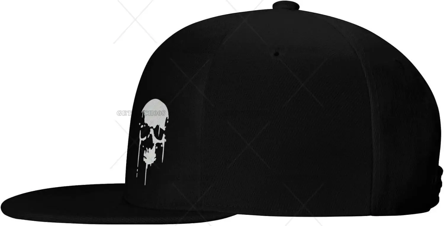 Cappello Snapback con teschio gotico per uomo divertente berretto da Baseball nero da donna cappello da papà regolabile cappello da camionista di moda per Halloween Look