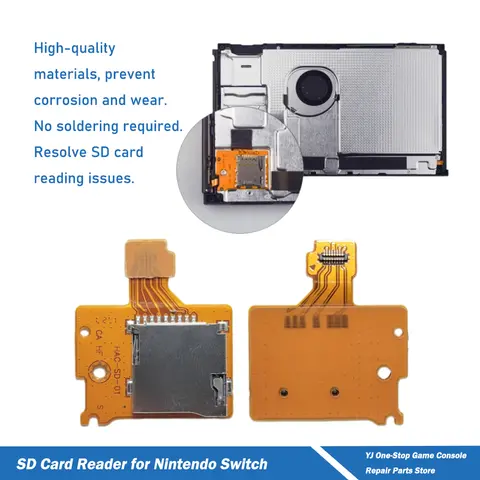 1/5/10pcs SD Card Reader Slot Memory Card Slot Socket for Nintendo Switch Replacement High-Precision TF Card Board