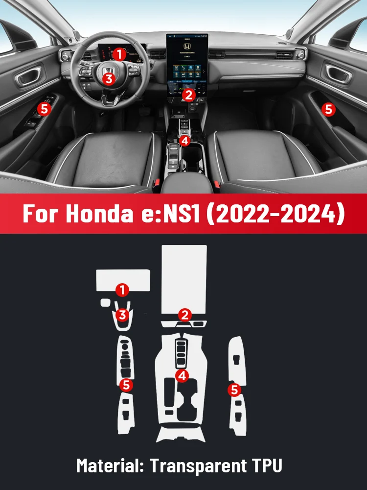 Auto Central Control TPU Navigation Anti Scratch interior Protection Film GPS Navigation For HONDA eNS1 2022-2024 eNS1