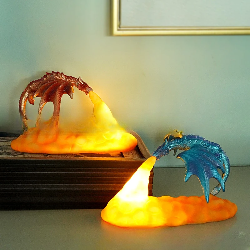 

Charizard night light home atmosphere light magic dragon night light resin handicraft creative desktop ornaments