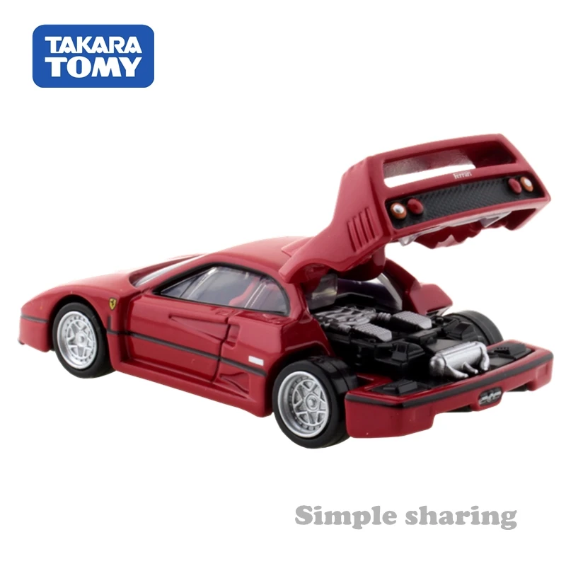 TAKARA TOMY-Diecast Modelo de Simulação de Liga, Caixa Preta, Brinquedos de Exibição, Presentes Infantis, TP31, F40, 1:64