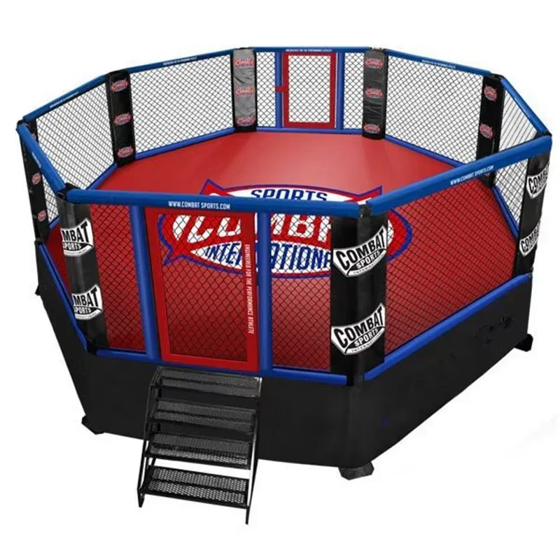 Newly Upgraded LDK Sports Equipment Customized Inflatable Boxing Wrestling Ring Pro Boxing Ring Cover Octagonal MMA Boxi