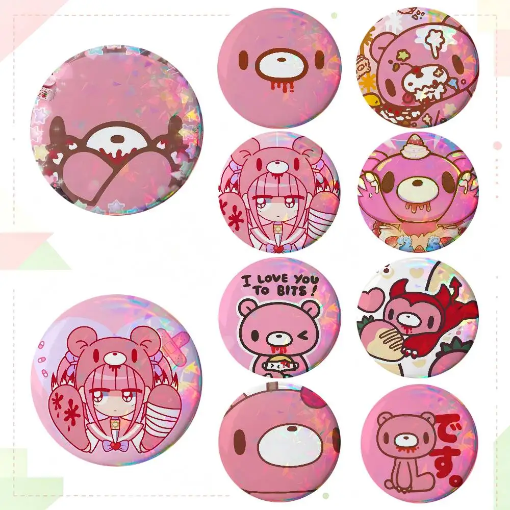 Cartoon Gloomy Bear Round Badges Can Be Used To Decorate Clothes And Backpack Pins