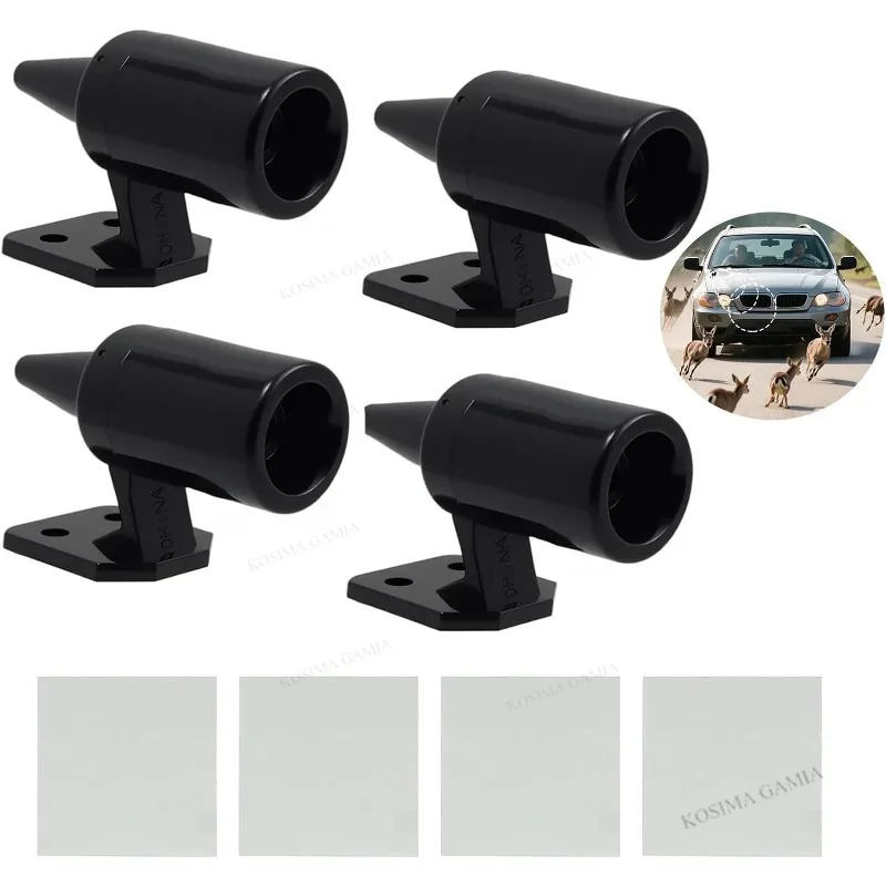 2/4Pcs Durable Portable Deer Repeller Mini Weather-Resistant Anti-collision Siren Animal Warn Whistles for Vehicle Field Drive