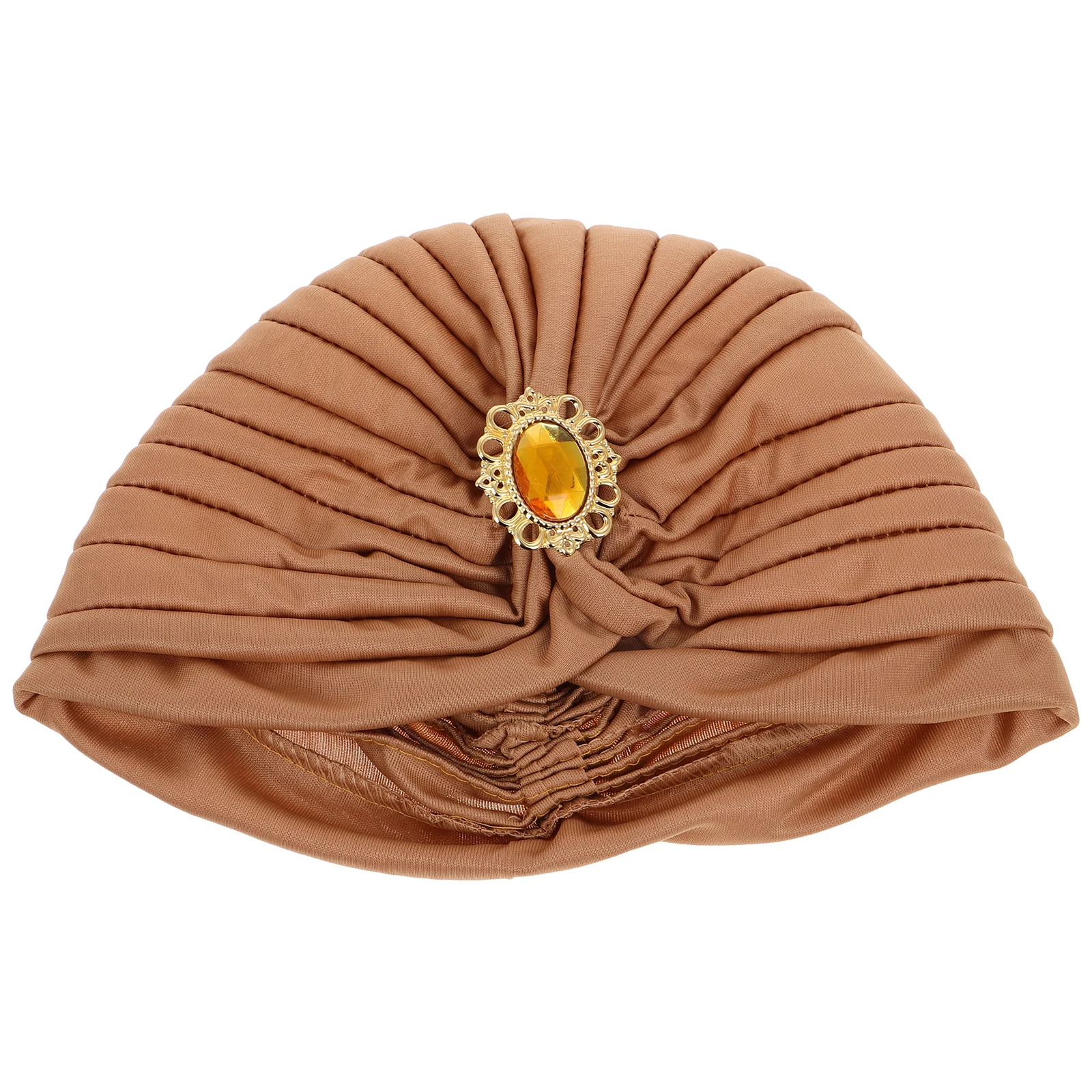 

Ethnic Indian Covers Women Head Wrap Assorted Soft Colors Turban Polyester Vintage Alloy Retro National Turban