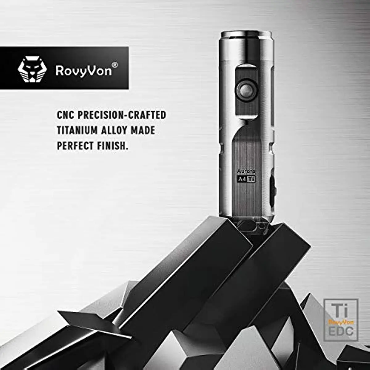 RovyVon Aurora A4 Pro Titanium Keychain Flashlight 650 Lumen Rechargeable Super Bright EDC Torch For Household Outdoor Festivals