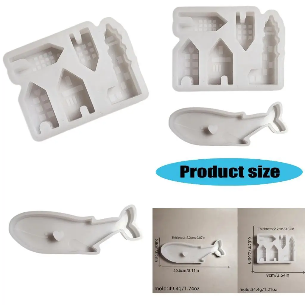 

J78F Высококачественная силиконовая форма для украшения дисплея для китов и украшений дома