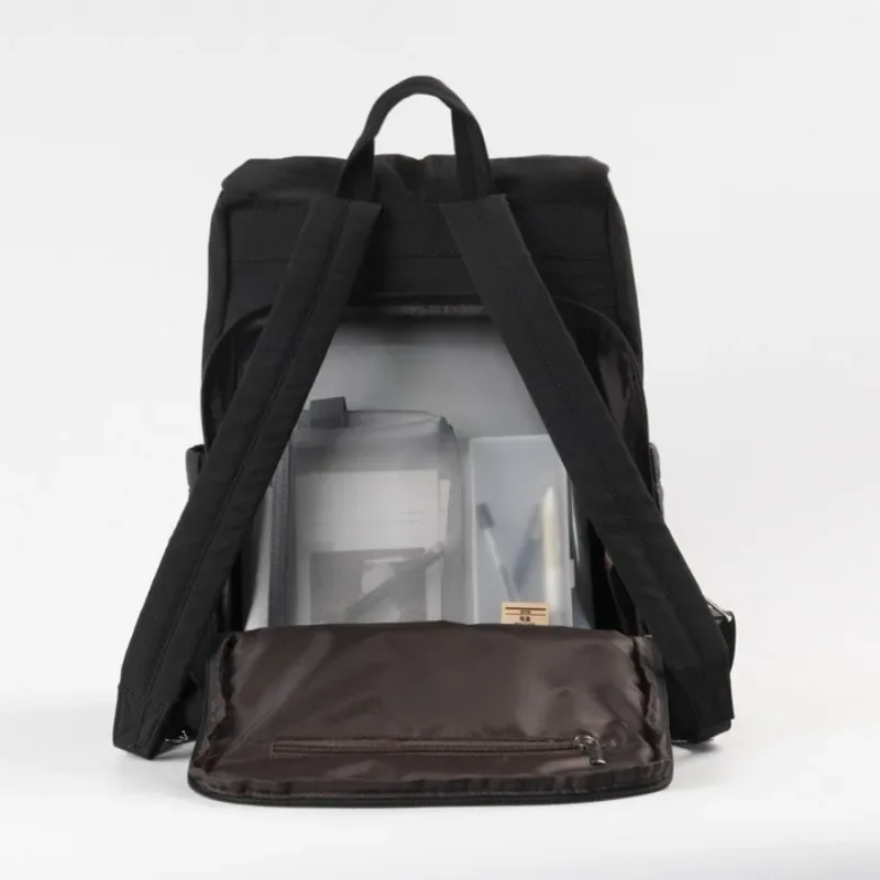 2026 New Japanese Muji Style Waterproof Casual Backpack Large Capacity Solid Color Minimalist Laptop Backpack For Men And Women