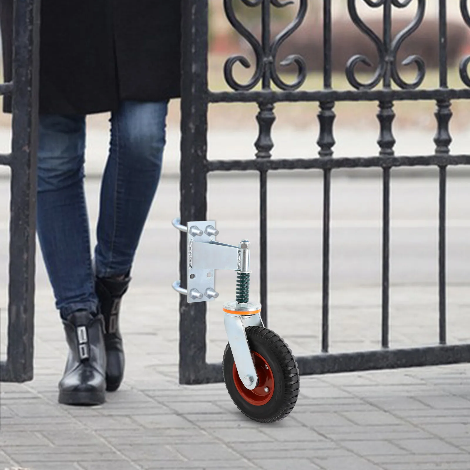 8'' Gate Wheels Gate Caster 360° Rotation Heavy Duty Gate Caster 300kg/661.39lbs Load