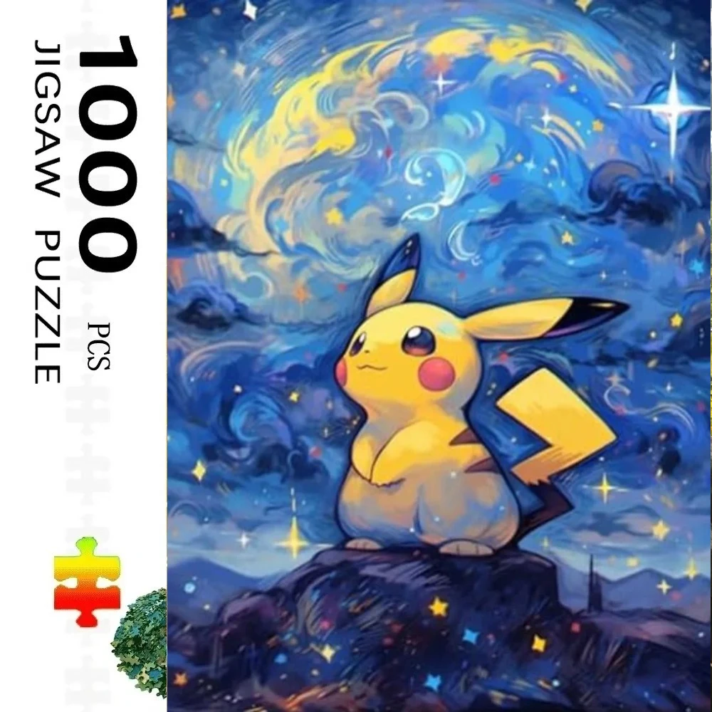 500 Pieces Jigsaw Puzzle for Adults New Pokemon Paper Puzzles Home Decor Wall Display Festival Gift
