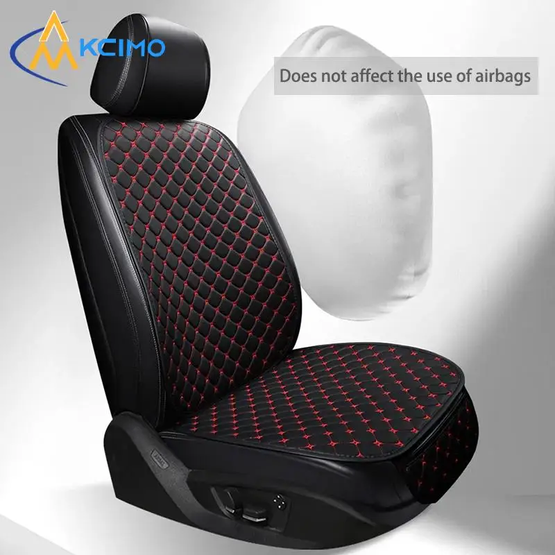 

KCIMO New Pu Leather Car Seat Cover Seat Back Cushion Minimalism Seat Cushion Universal Wear-resistant and Durable Four Seasons