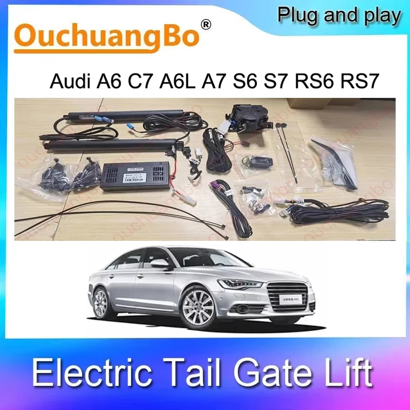 ouchuangbo electric Lift for A6 C7 A6L A7 S6 S7 RS6 RS7 2012-2018 Auto door Electric Tail Gate trunk drive