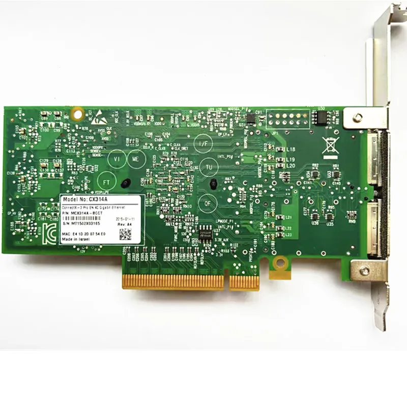 Original CX314A MCX314A-BCCT 40GB Fiber Optic Network Card Adapter Ethernet 40GbE CX314A ConnectX-3 Pro QSFP+ PCIe Card