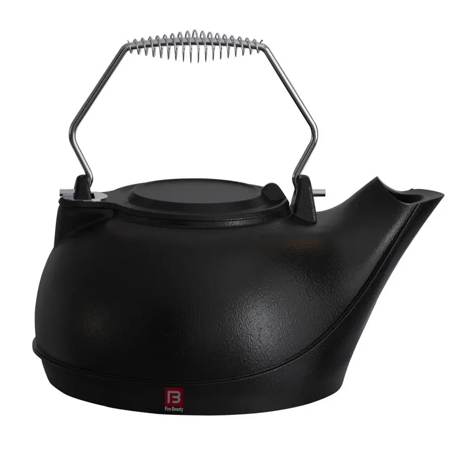 

Humidifying Iron KettleStove HumidifierWood Stove KettleCast IronChrome handle