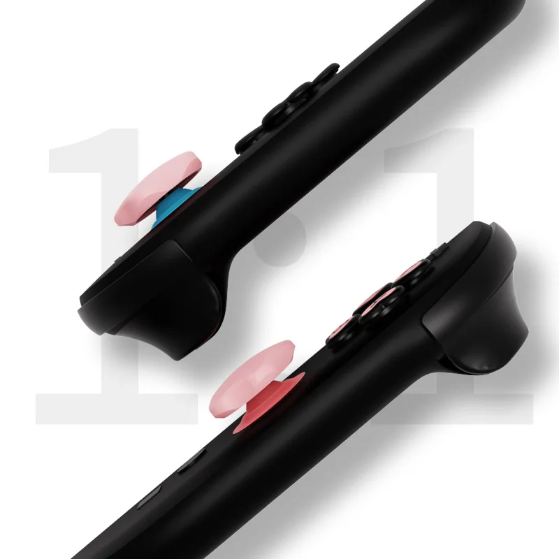 ل نينتندو سويتش 2 ستار الحب زر القبضات قبعات عصا التحكم غطاء + زر ملصق مجموعة مادة السيليكون لملحقات سويتش 2