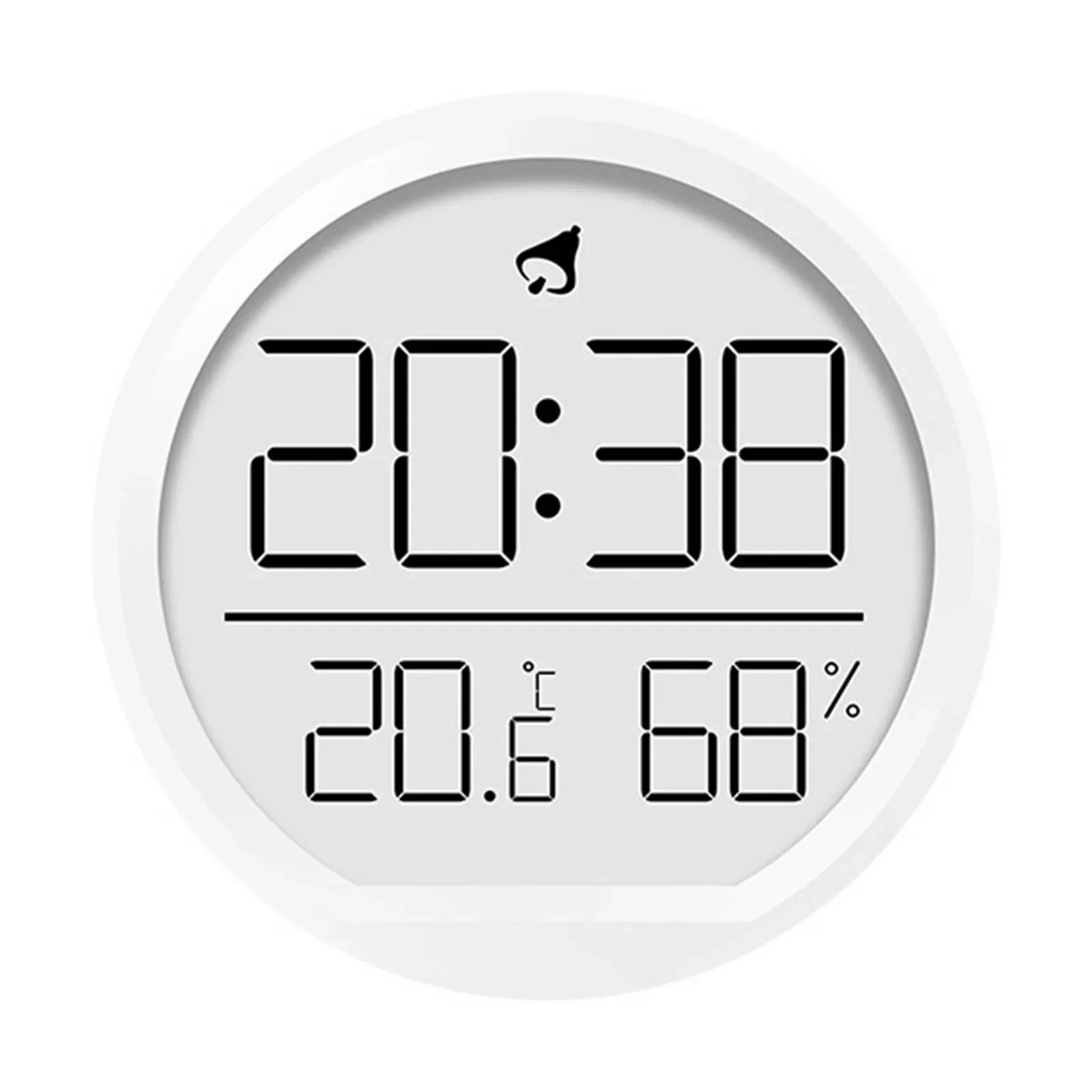 Indoor Space Indoor Clock Humidity Display Clock 12/24 Hour Switch Clear Font Display Desk Or Wall Mountable For Bedroom
